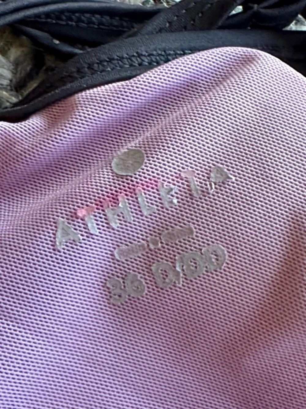Athleta Black Bikini Top with Multicolor Floral Accents - Picture 2 of 5